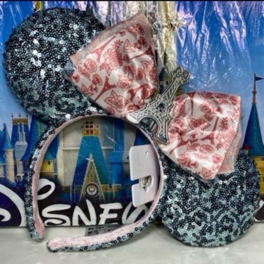 Disney parks France Eiffel Tower Minnie Mouse ears NWT